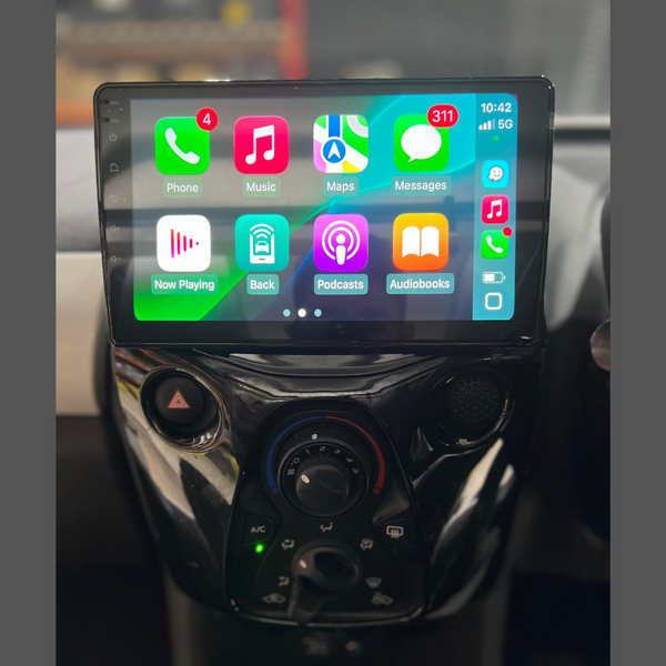 Citroen C1 Peugeot 108 Toyota Aygo Apple Carplay / Android Auto 10" Stereo Upgrade (2014-21)