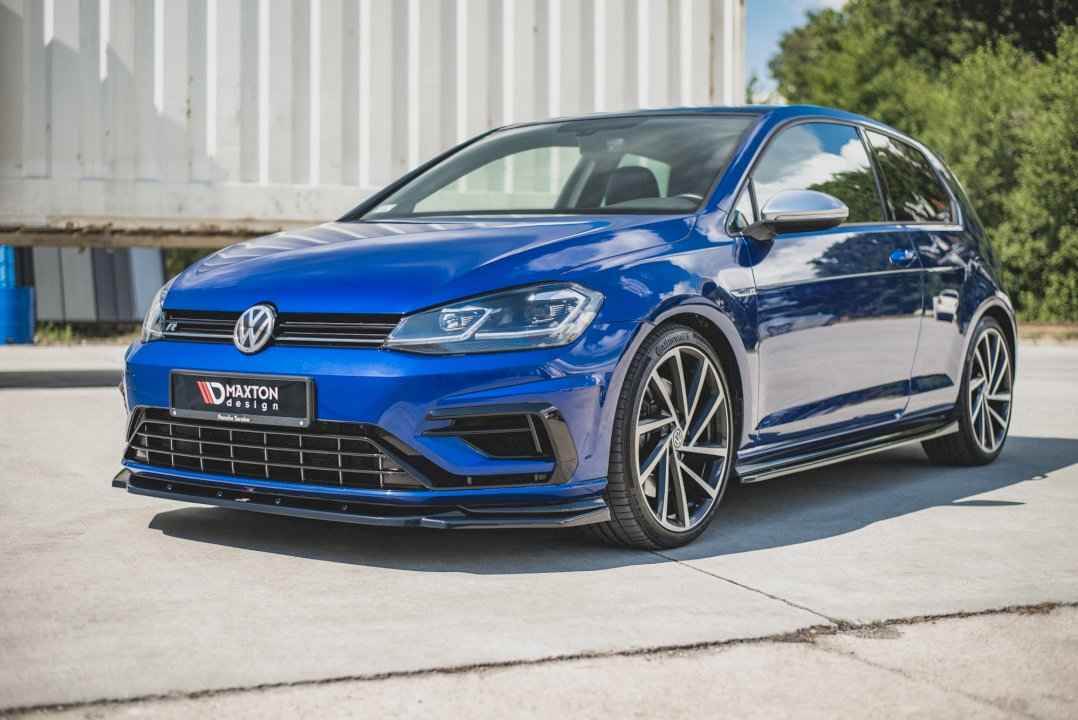 Maxton Design - FRONT SPLITTER V.9 VW GOLF 7 R / R-LINE FACELIFT