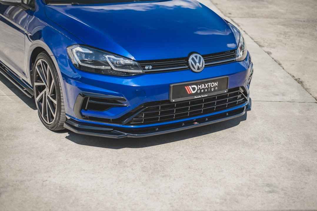 Maxton Design - FRONT SPLITTER V.9 VW GOLF 7 R / R-LINE FACELIFT
