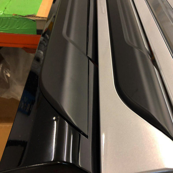 For VW T6 SWB Side Skirts Deep Black Plastic Painted and Ready to Fit (B-Grade)