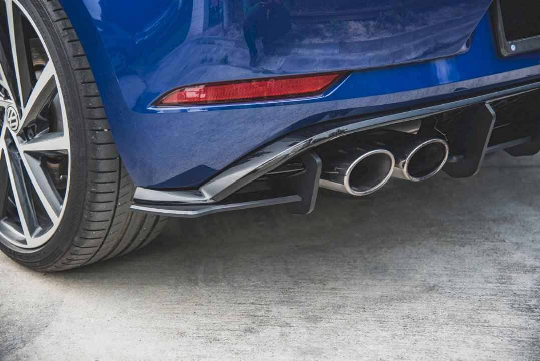 Maxton Design - STREET PRO REAR SIDE SPLITTERS VW GOLF 7 R FACELIFT (2017-2020)