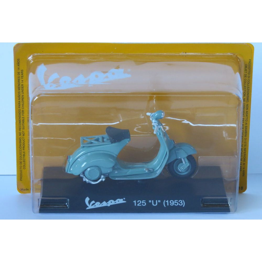 Vespa 125 U 1953 blue 1:18 Scale Diecast Model