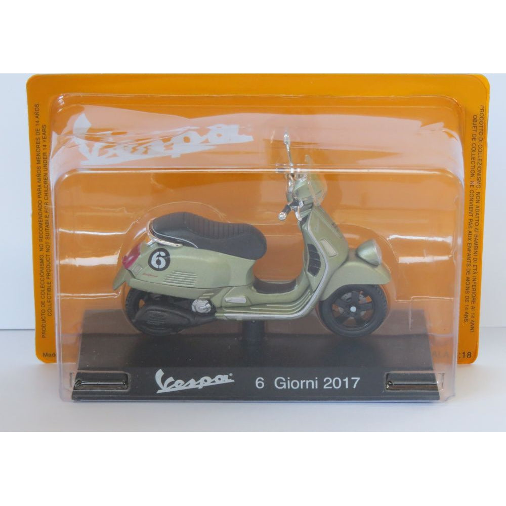Vespa 6 Giorni 2017 green 1:18 Scale Diecast Model