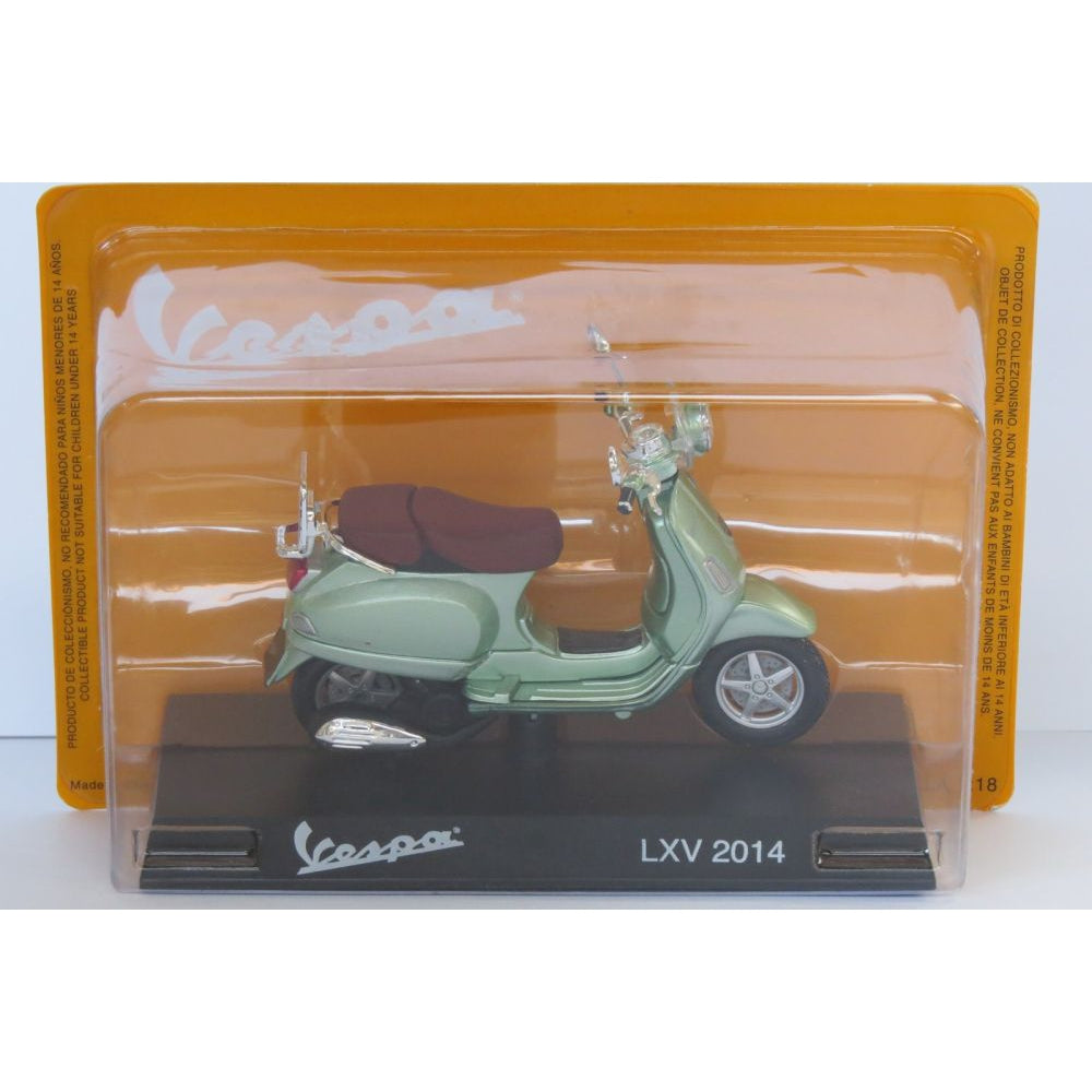 Vespa LXV 2014 green 1:18 Scale Diecast Model