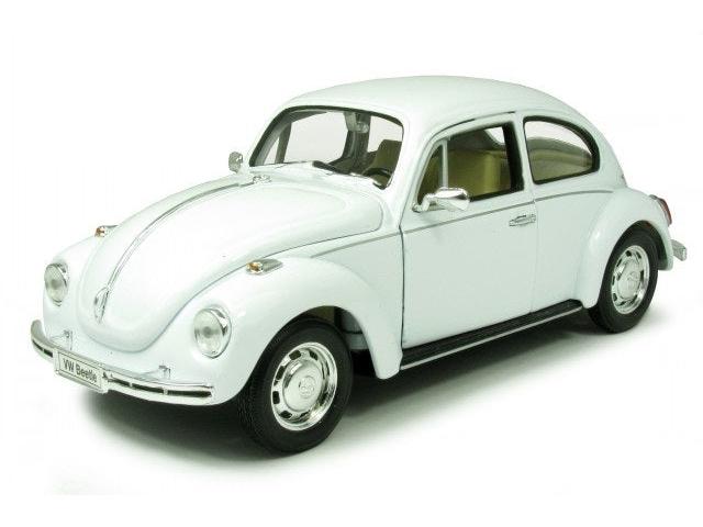 Volkswagen Beetle White 1:24 Scale Welly Diecast Model