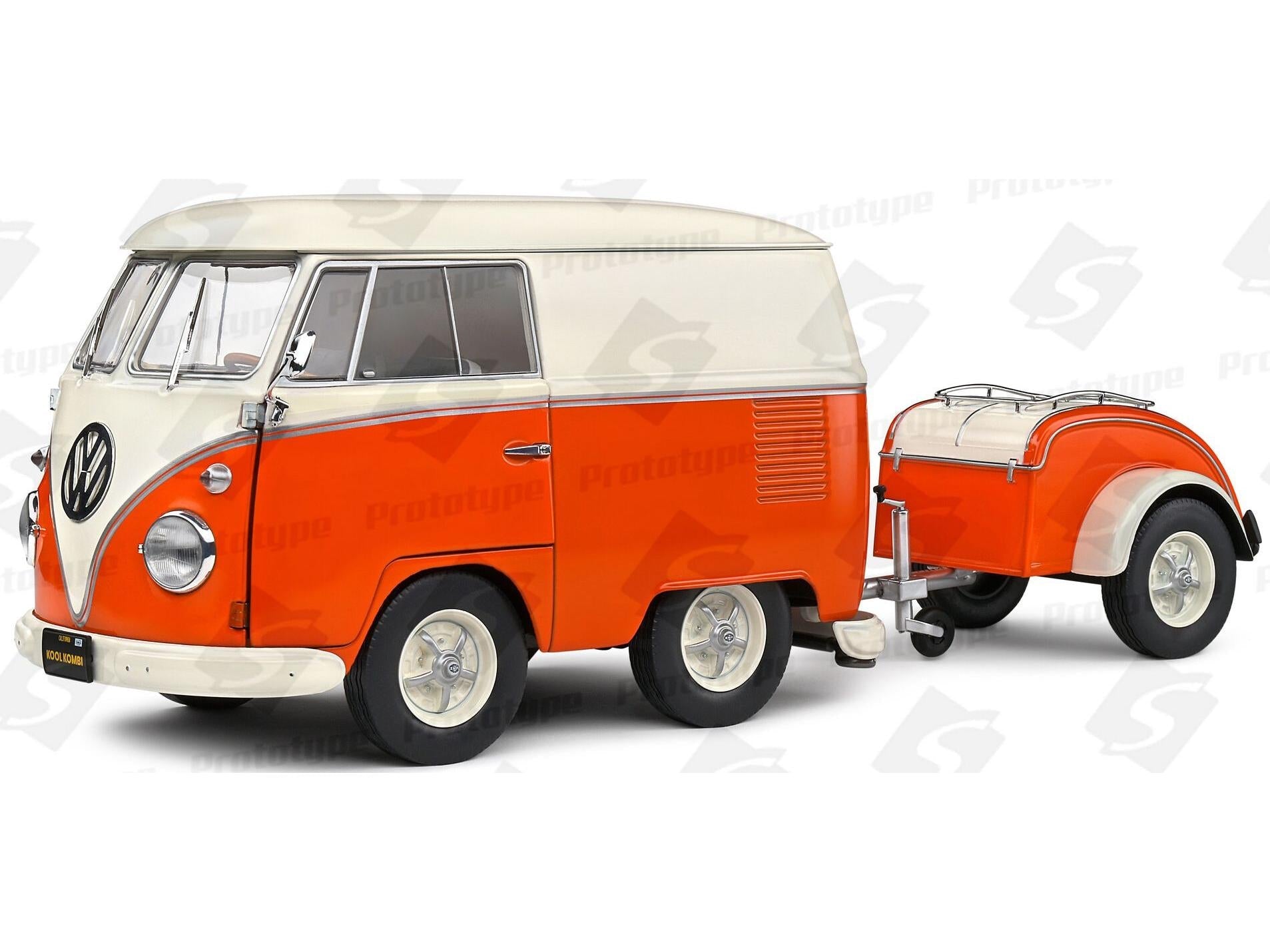 Volkswagen Kool Kombi 1950 Orange 1:18 Scale Solido Diecast Model