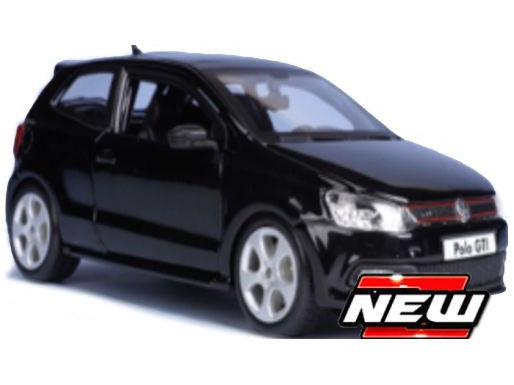 Volkswagen Polo GTi Mk5 black - 1:24 Scale Model Car