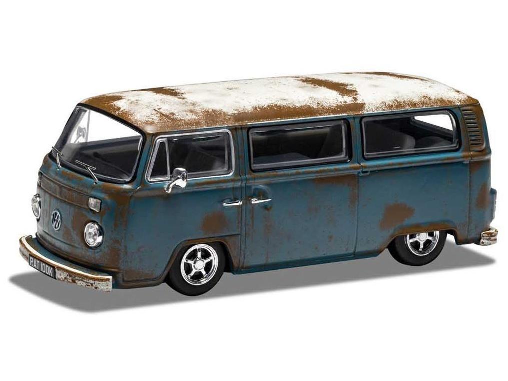 Volkswagen Type 2 Camper Bay-Rat 1:43 Scale Corgi Vanguards Diecast Model