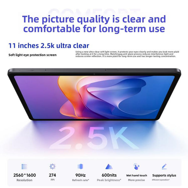 REDMI Pad 2 11 inch Tablet PC, Soft Light Edition 8GB+256GB, HyperOS 2, MediaTek G100-Ultra Octa Core CPU