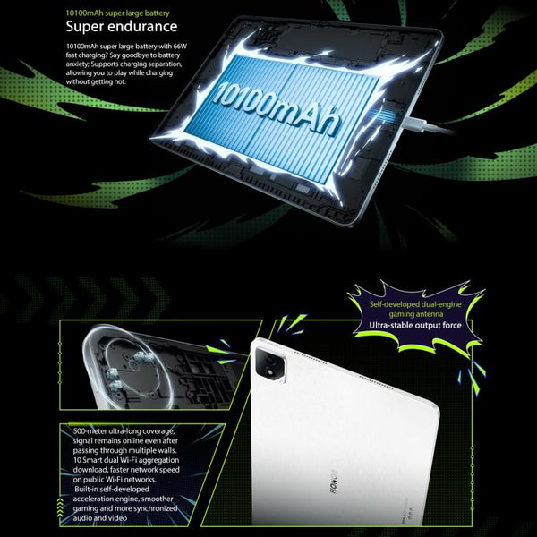 Honor Pad GT2 Pro WiFi Tablet PC, 12.5 inch 8GB+256GB MagicOS 9.0.1 Qualcomm Snapdragon 8 Gen3 Octa Core