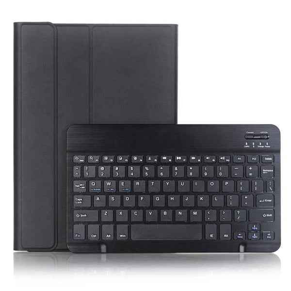 Detachable Bluetooth Keyboard Ultrathin Horizontal Flip Leather Tablet Case for Huawei MediaPad M5 10.8 inch, with Holder(Black)