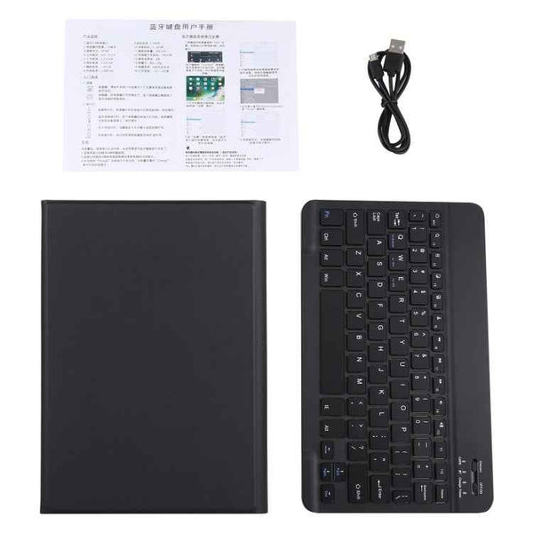 AM10 2 in 1 Removable Bluetooth Keyboard + Protective Leather Tablet Case with Holder for Lenovo M10 FHD Plus 10.3 inch, AM10