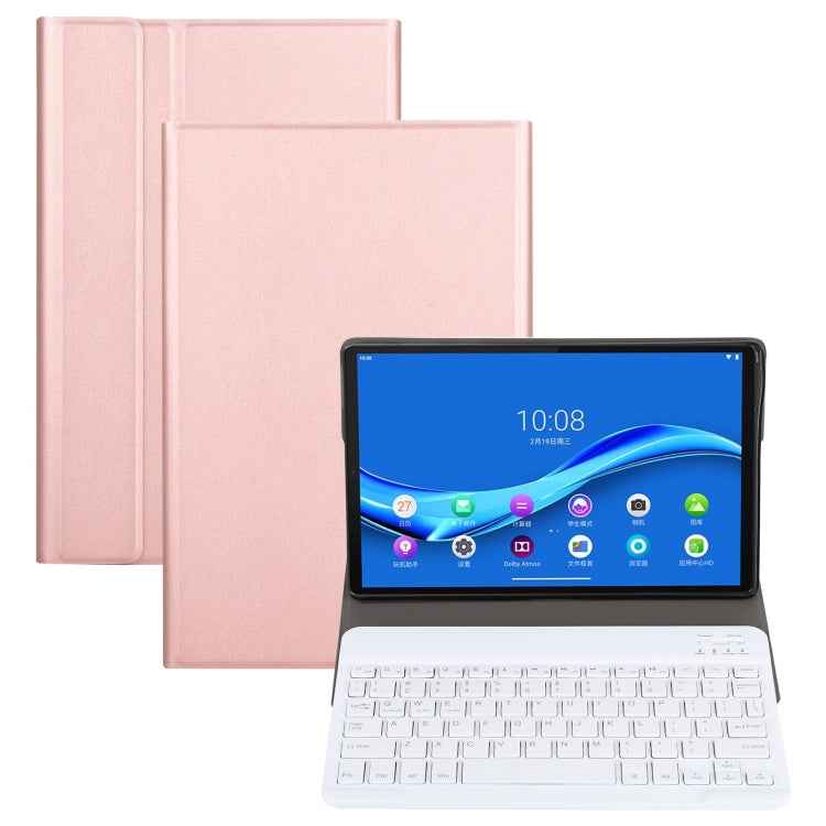 AM10 2 in 1 Removable Bluetooth Keyboard + Protective Leather Tablet Case with Holder for Lenovo M10 FHD Plus 10.3 inch, AM10