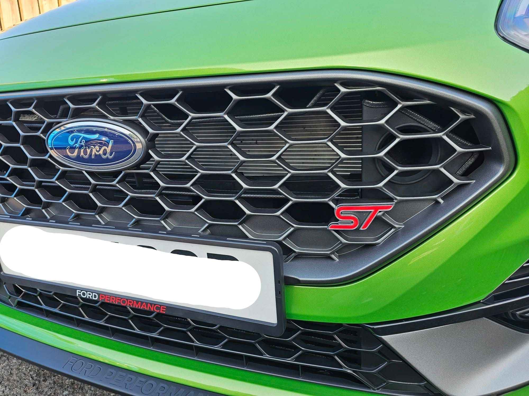 Ford Performance Number Plate Surrounds – Multi-Colour Logo | Sold as a Pair