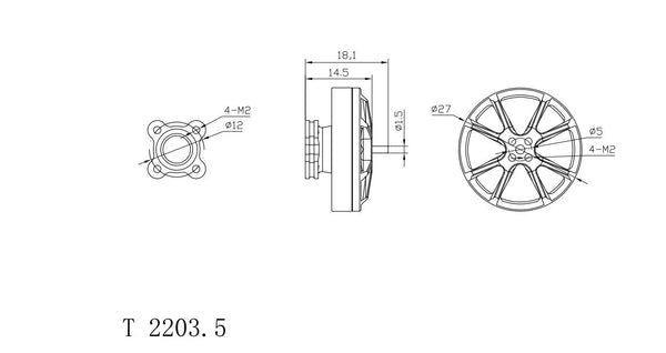 XNova XN T2203.5 V2 FPV Motor