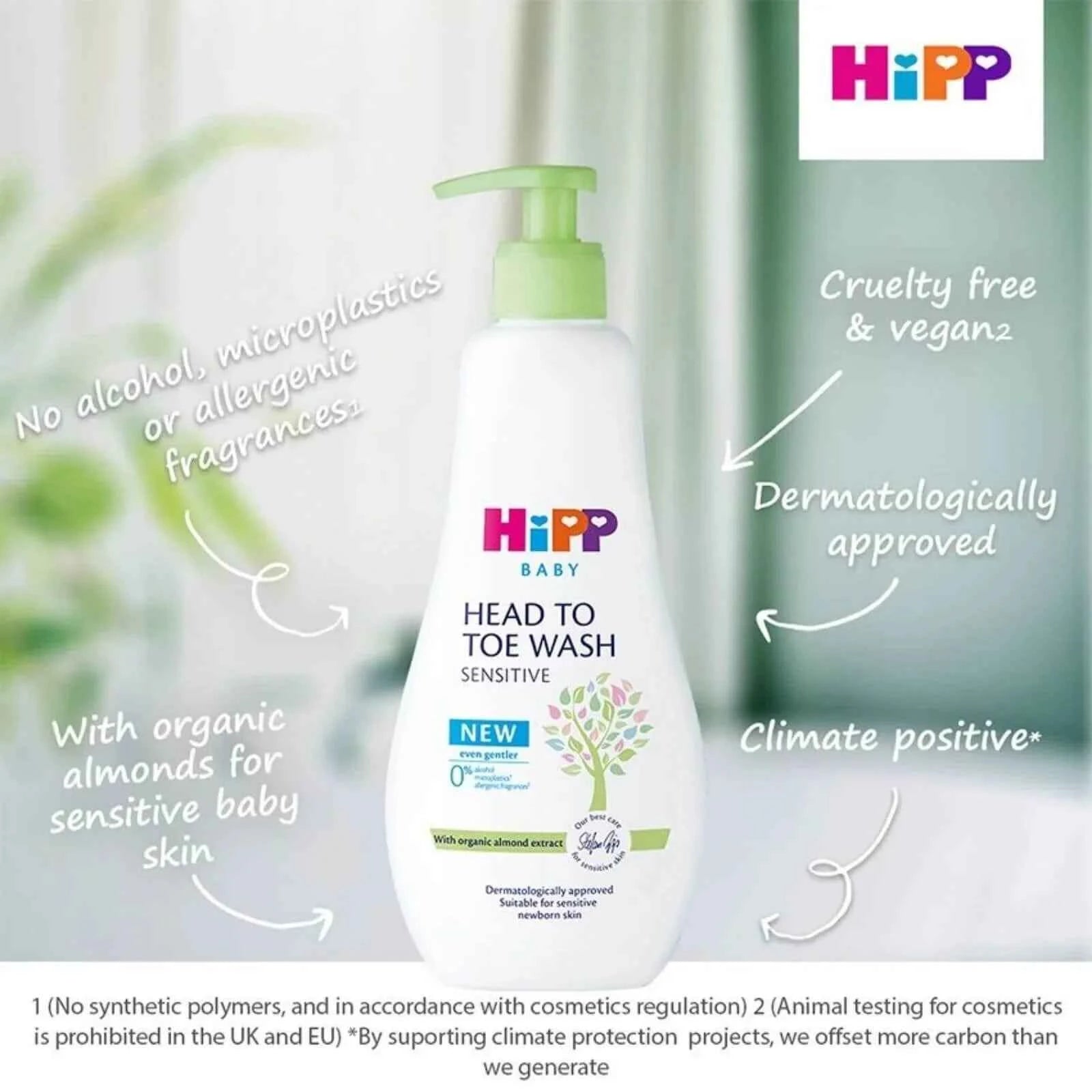 HiPP Head to Toe Baby Wash 400ml