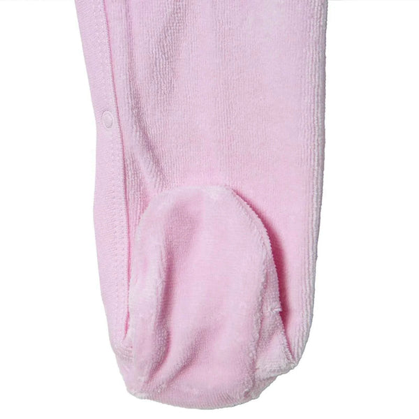 HelloBaby Newborn Velvet Footed Jumpsuit - Pink