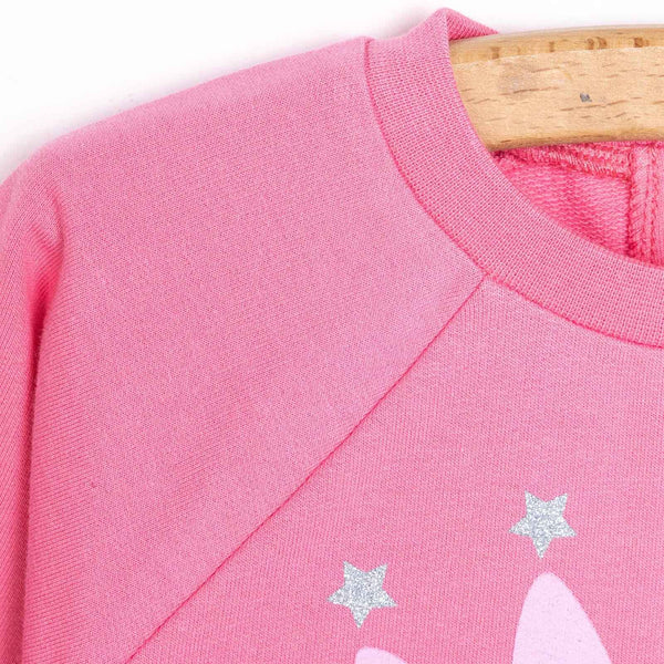 HelloBaby Basic Girl Knitted Ruffled Dress - Pink