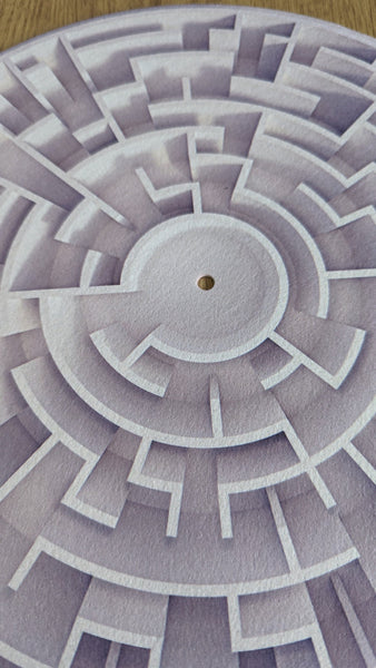 The Circular Maze Slipmat - 7 & 12 inch LP Vinyl DJ Pro Turntable Slip Mat Record Player Technics 1210 DJ Turntablist