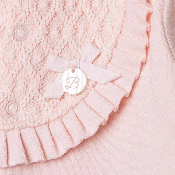 Bebetto Newborn Footed Jumpsuit - Pink