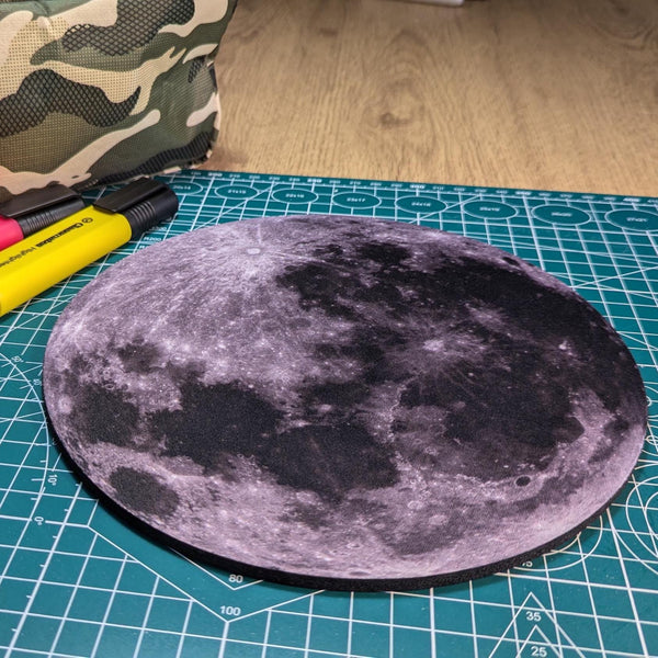 The Moon Circular Mouse Pad - Round Computer Mat - Desktop mousepad -  Space Gift - Science Gift - NASA Gift