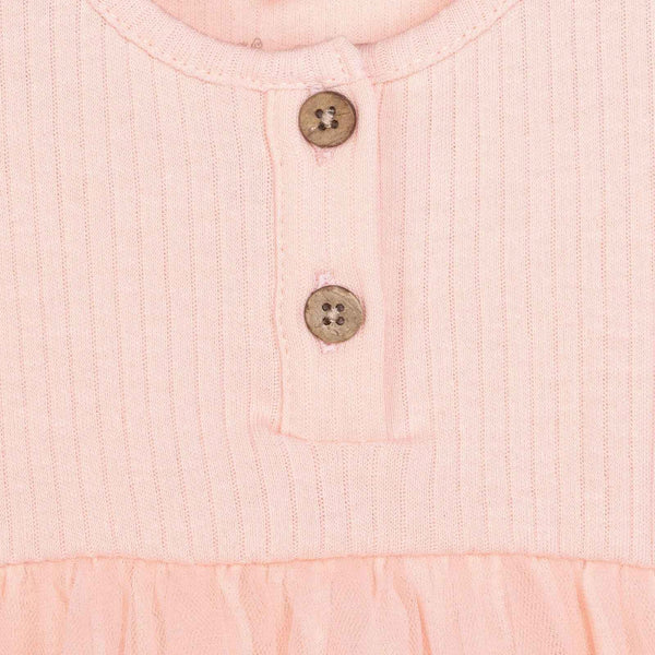 HelloBaby Newborn Girl Tulle Dress - Salmon