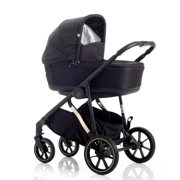 Mee-Go Uno Plus 2-in-1 Pushchair & Pram - Black/Rose