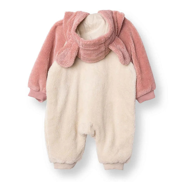 Midimod Newborn Welsoft Footless Jumpsuit - Ecru