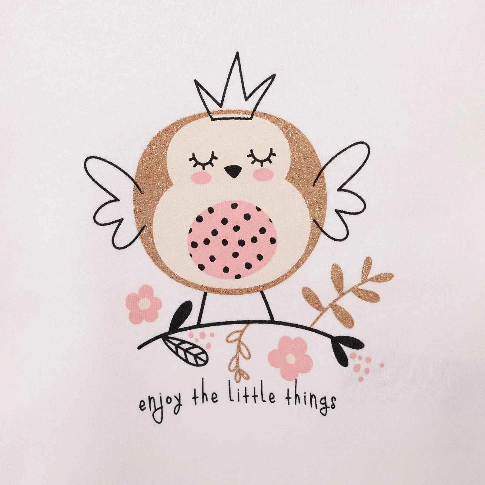 HelloBaby Baby Girl Long Sleeve T-shirt - Ecru