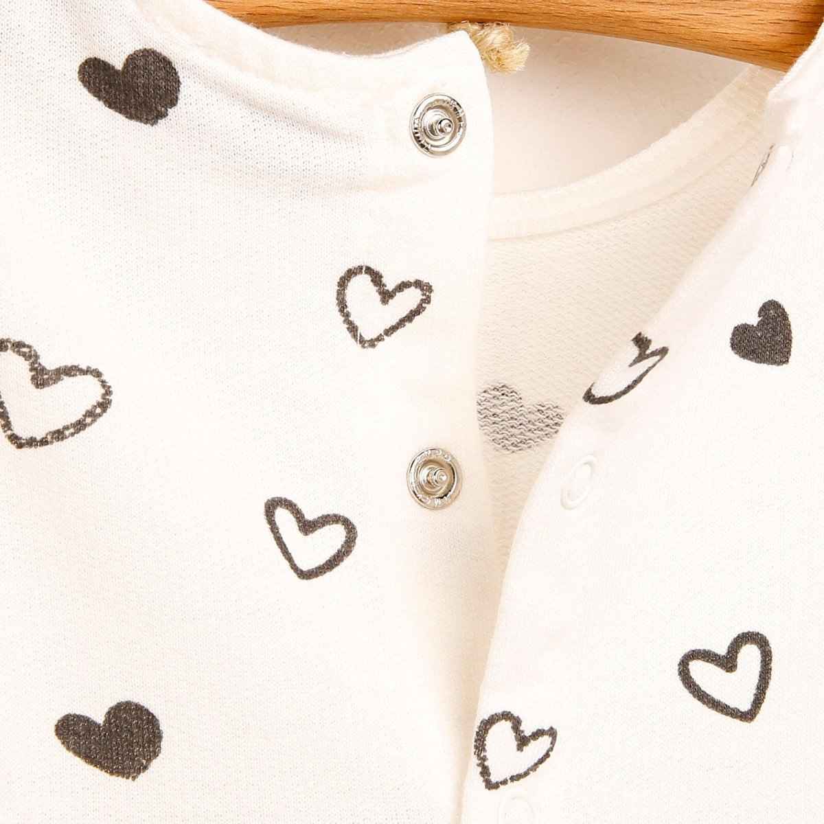 HelloBaby Basic Baby Girl Heart Printed - Beige
