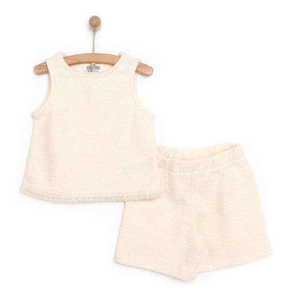 HelloBaby  Baby Girl Jogger - Ecru