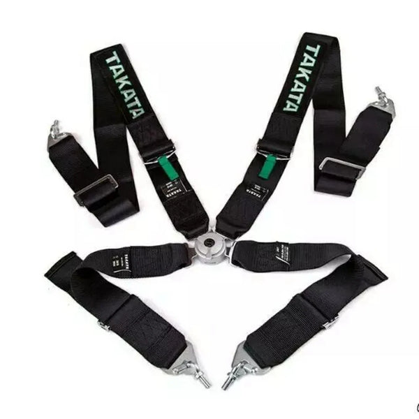 JDM TA Sabelt 3Inch Universal 4 Point Mounting Racing Sabelt Seat Belt Safety Harness High Grade Strap Nylon Belts For VW Toyota