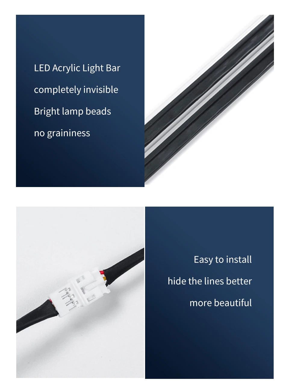 6/10/14/18 in 1 Led Car Ambient Lights RGB 213 64 Color Acrylic Strips Symphony Streamer Interior Rainbow Atmosphere Lamp Kit