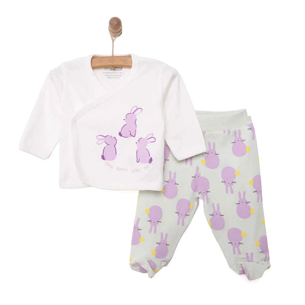 HelloBaby Girl 5 Piece Newborn Set - Ecru