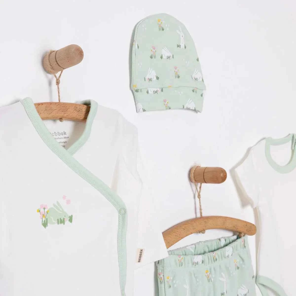 Bebbek Girl Newborn Gift Set 5 pcs - Green