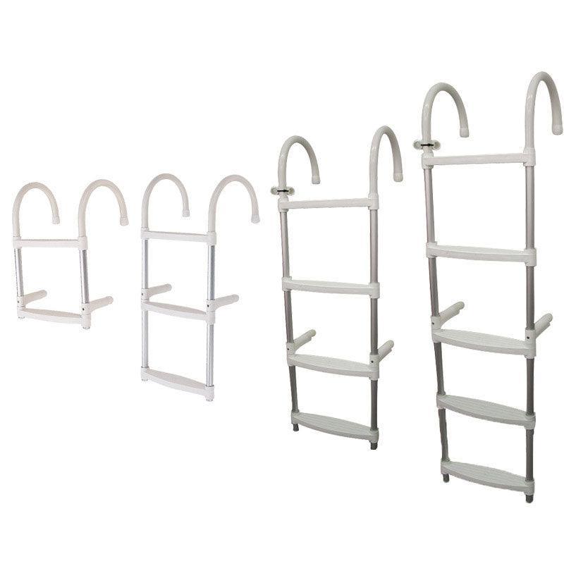 Aluminium 2-Step Folding Boat Ladder | 4Boats