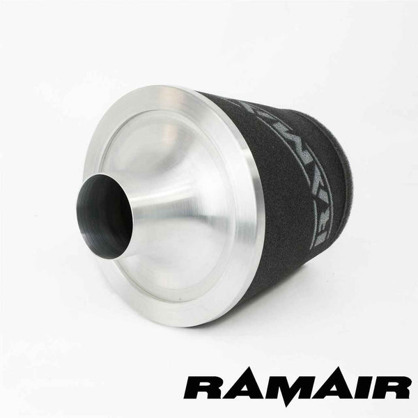 JS-070-SL - 70mm OD Neck - Silver Large Aluminium Base Cone Filter - Universal