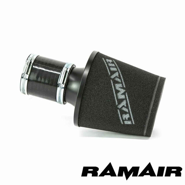 JS-105-BK-KIT - 70mm OD Neck - Black Large Aluminium Base Cone Filter With Silicone Coupler- Universal