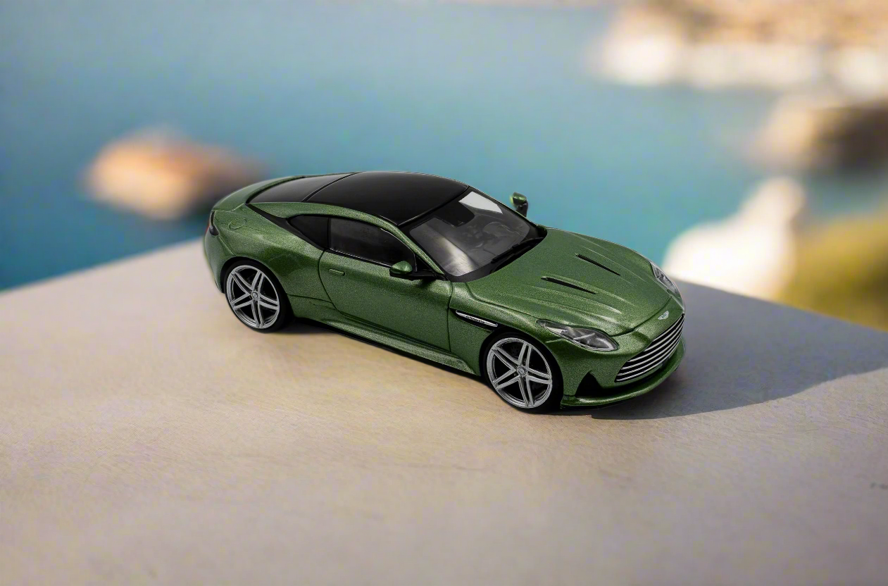 Aston Martin DB12 2023 Iridescent Emerald Green 1:43 Scale Solido Diecast Model