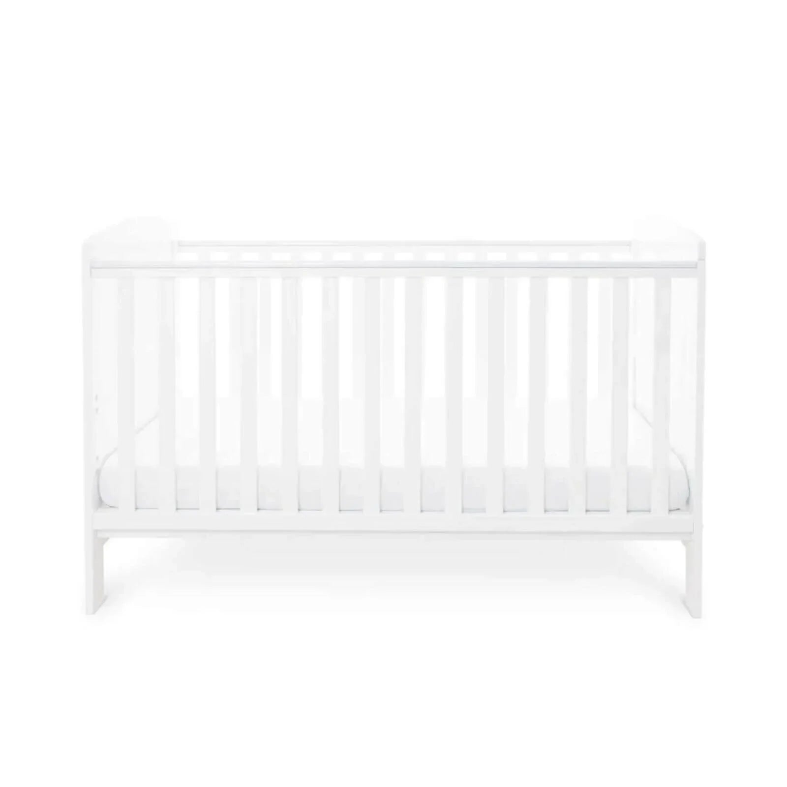 Ickle Bubba Coleby Classic Cot Bed White - Fibre Mattress