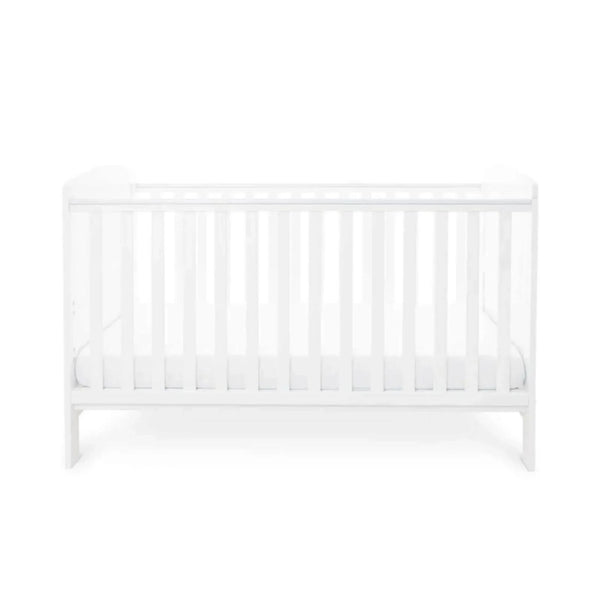 Ickle Bubba Coleby Classic Cot Bed White - Fibre Mattress