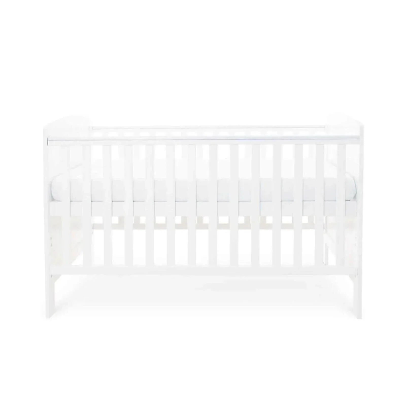 Ickle Bubba Coleby Classic Cot Bed White - Fibre Mattress