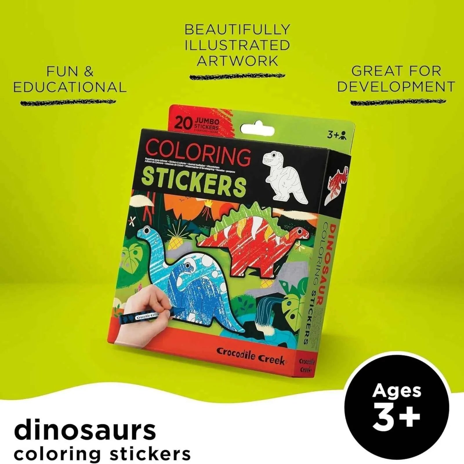 Crocodile Creek Dinosaurs Colouring Stickers