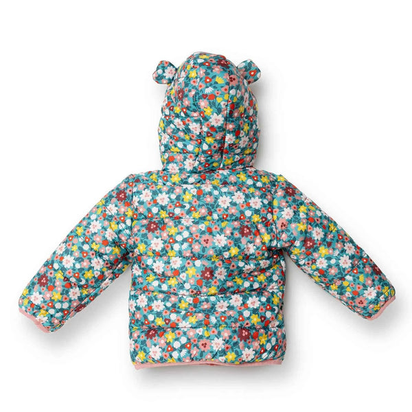 HelloBaby Baby Girl Floral Printed Coat - Printed