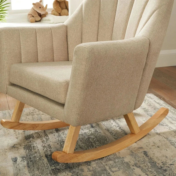 Tutti Bambini Jonah Rocking Chair & Foot Stool - Stone