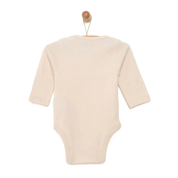 HelloBaby Unisex Long Sleeve Bodysuit - Beige