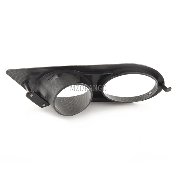 Carbon Fiber Fog Light Cover for BMW E46 M3 2001-2006 Glossy Black Fog Lights Grill Frame Surrounds Air Duct Fog Lamp Hood