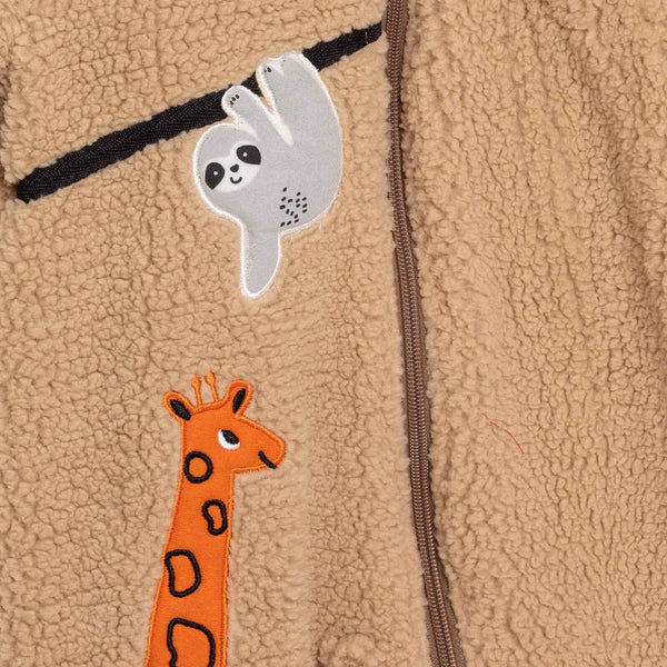 Midimod Newborn Boy Welsoft Jumpsuit - Beige