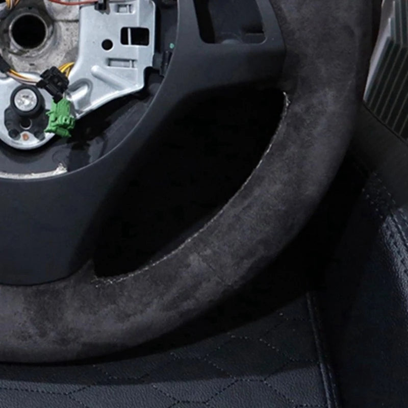 Car Steering Wheel Braid Cover Customized Anti-Slip Suede leather For BMW M Sport M3 E90 E91 E92 E93 E87 E81 E82 E88 X1 E84