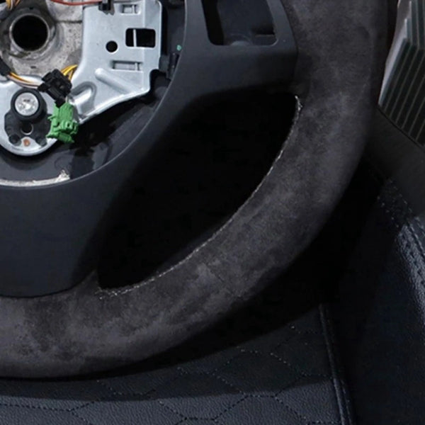 Car Steering Wheel Braid Cover Customized Anti-Slip Suede leather For BMW M Sport M3 E90 E91 E92 E93 E87 E81 E82 E88 X1 E84